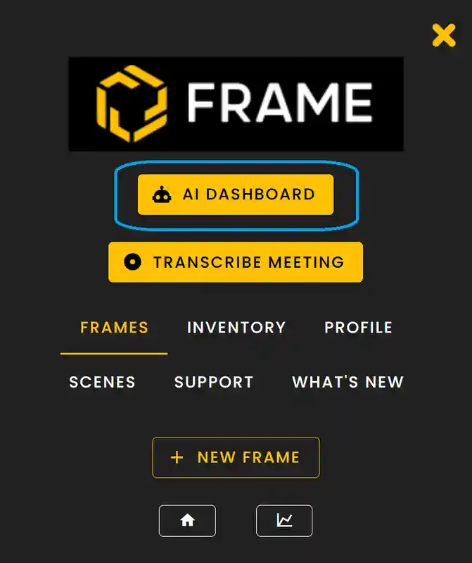 AI Dashboard Sideboard