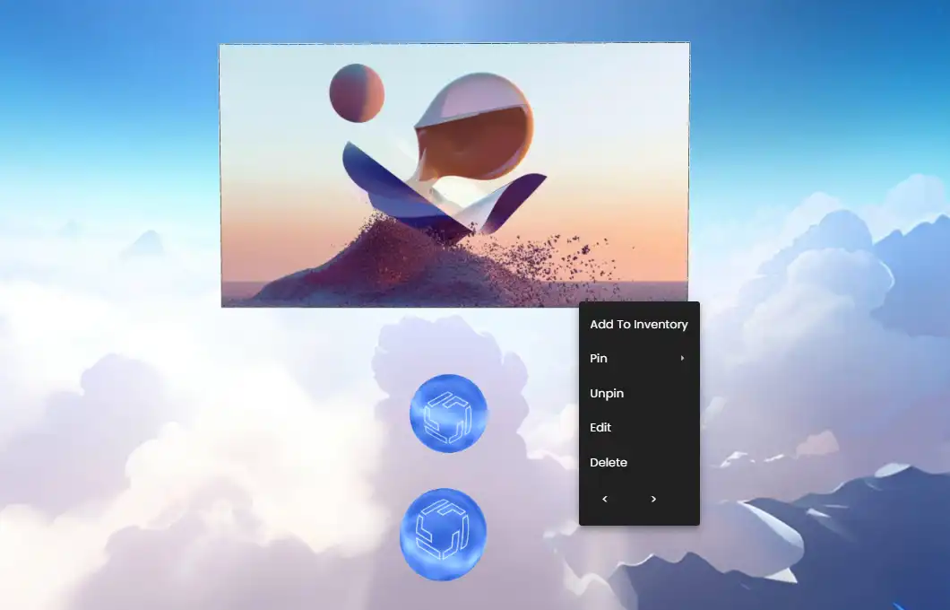 1. Single Click - Creation Menu