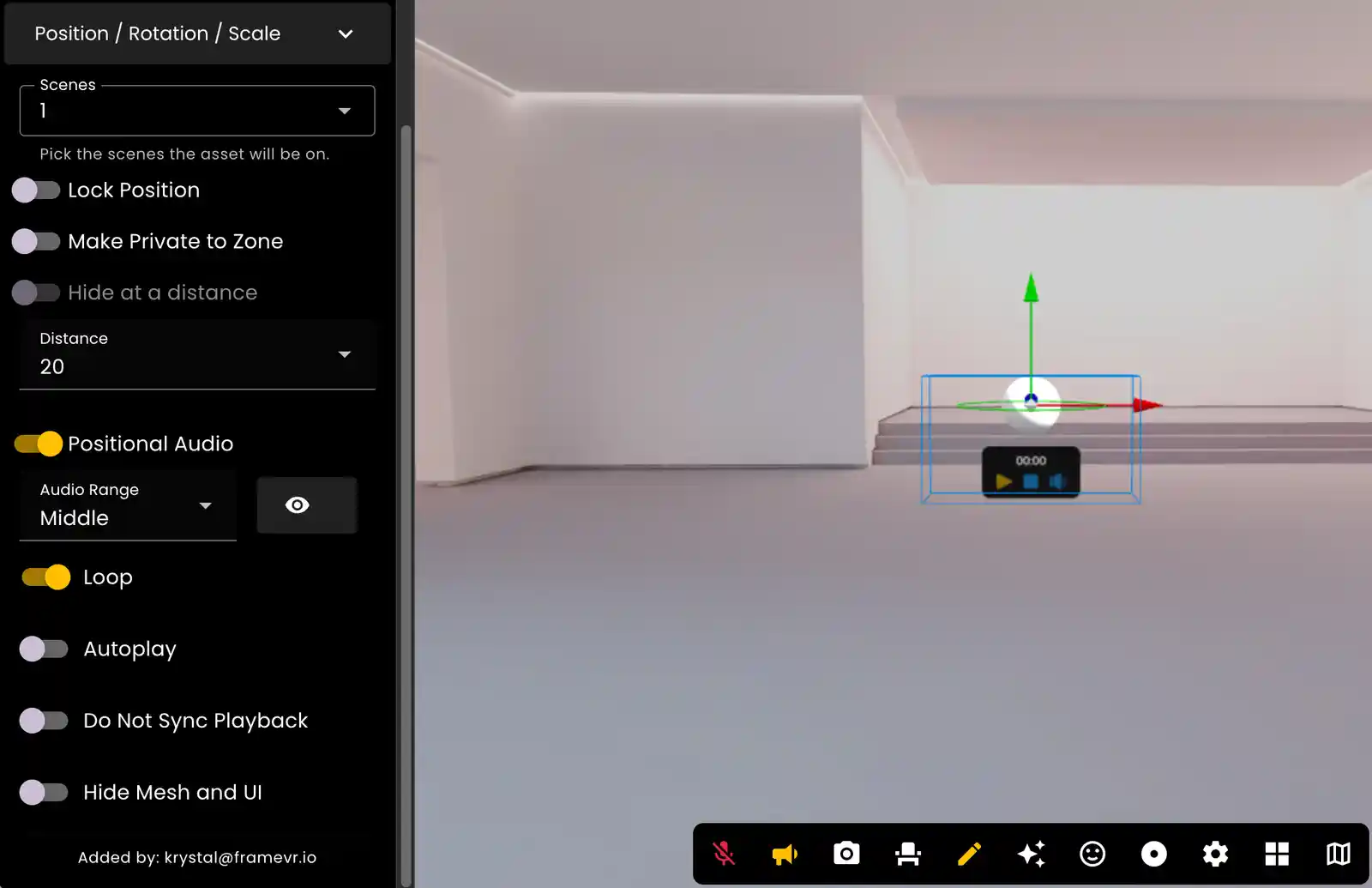Audio Sphere Settings