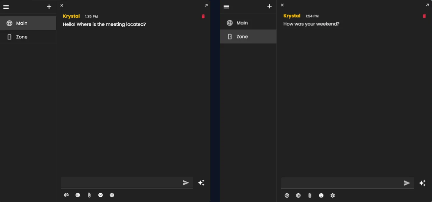Privacy: Admin Chat vs Standard Chat