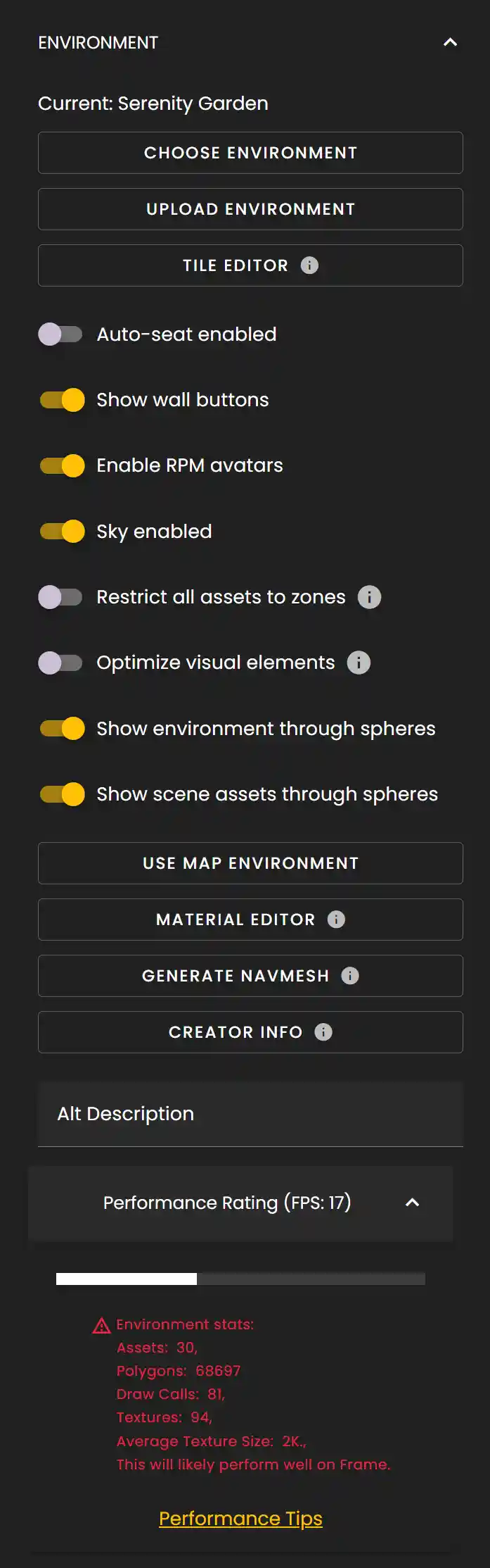 Environment Settings