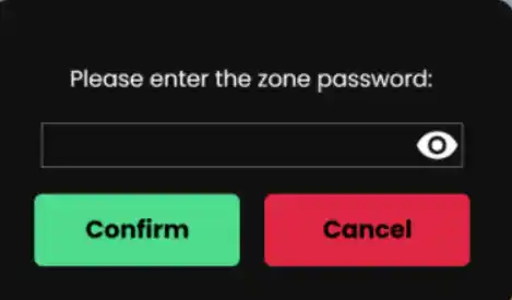 Password Protected Zones