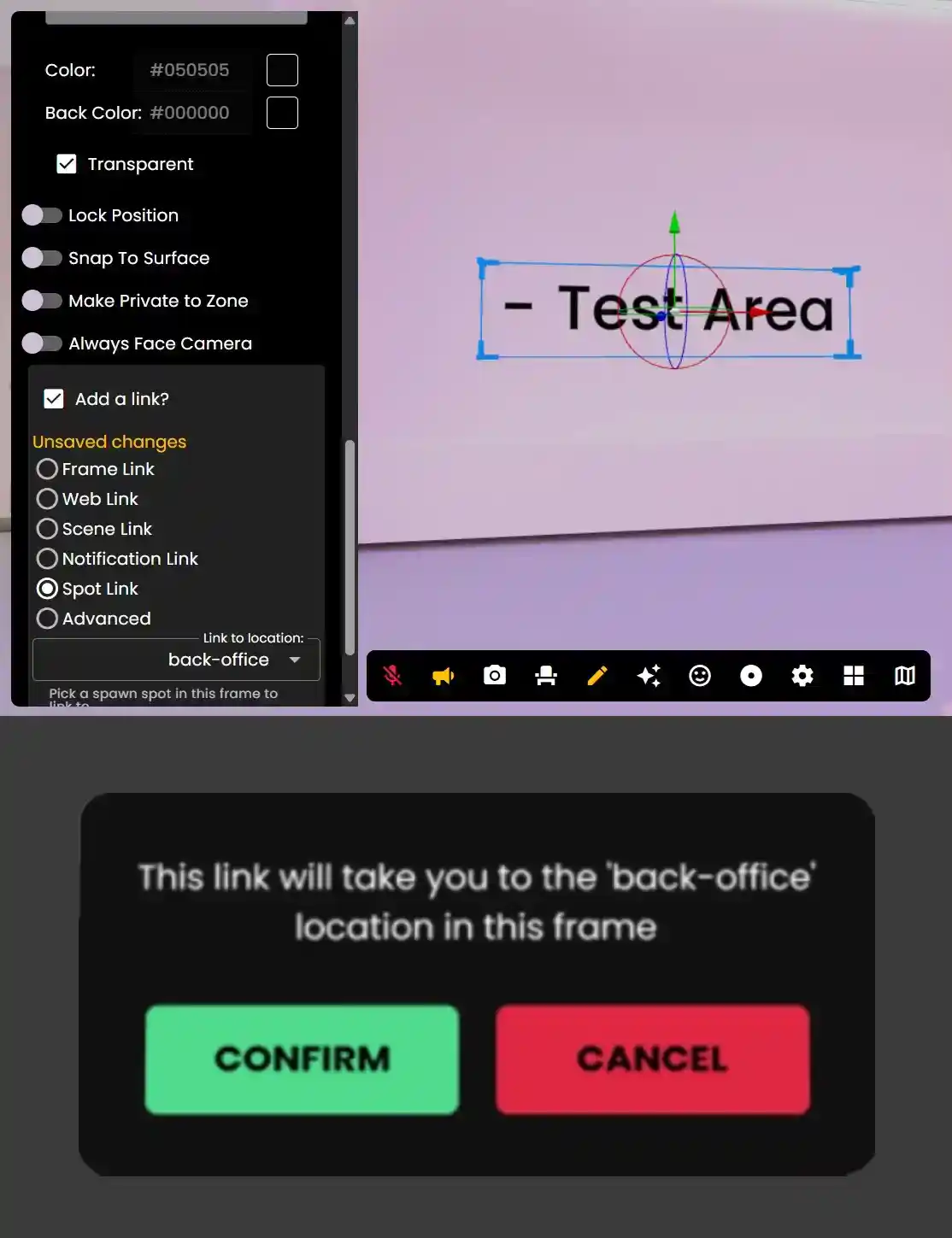 Placement and Settings