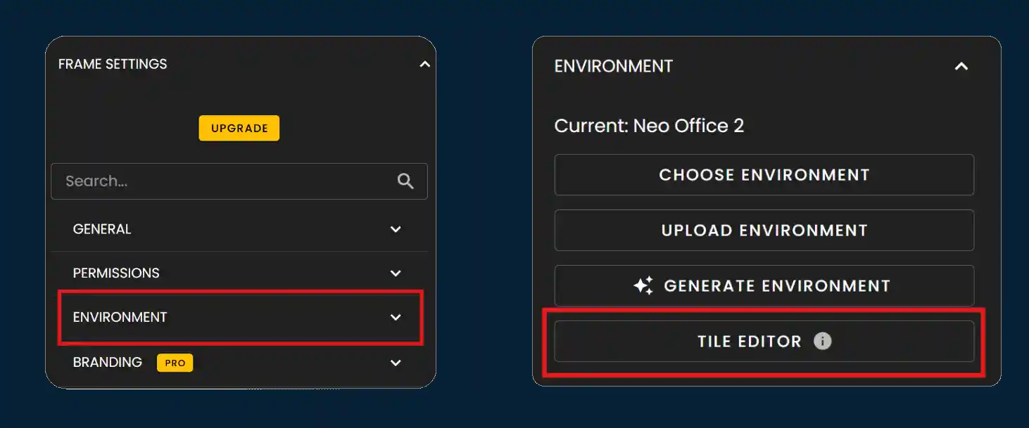 Frame Sandbox: Place settings & Environment — figure 1