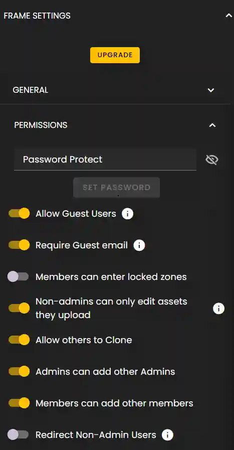 Frame Sidebar > Permissions