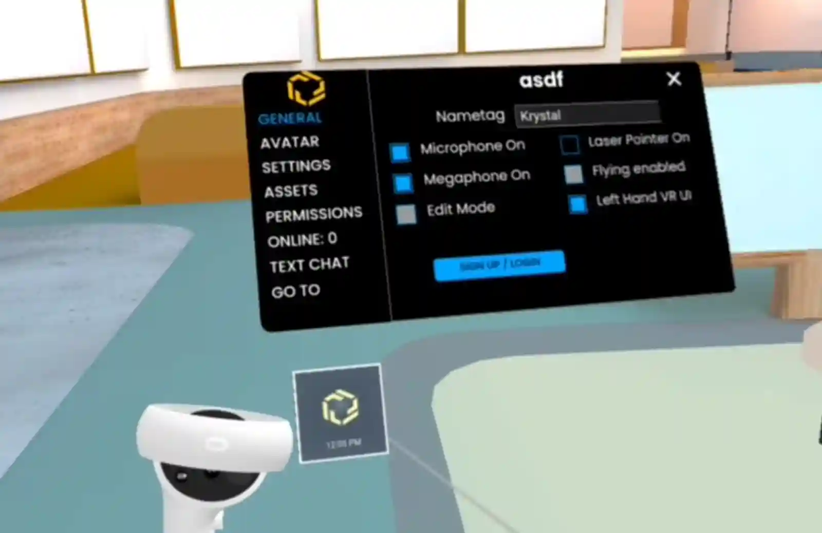 VR Browser & Controls