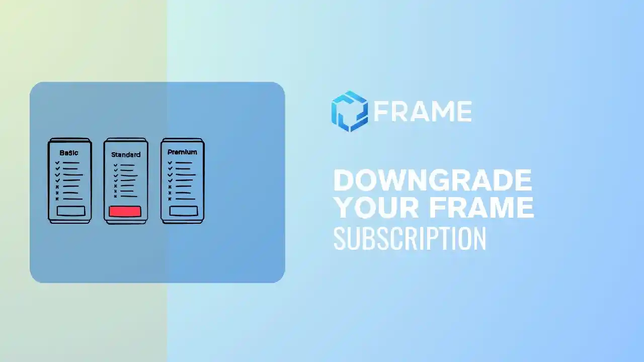 Downgrade Subscription