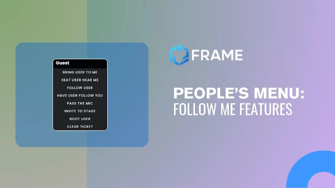 People's Menu: Follow Me