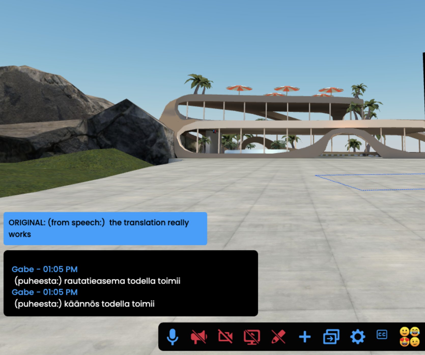 Translation and Closed Captions in the Metaverse